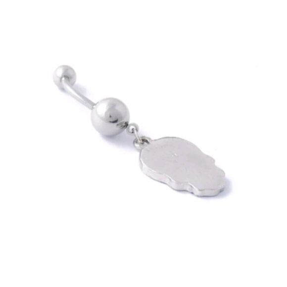 1 LEFT 🎀3/$23🎀  Painted Skull Belly Ring - Picture 2 of 5